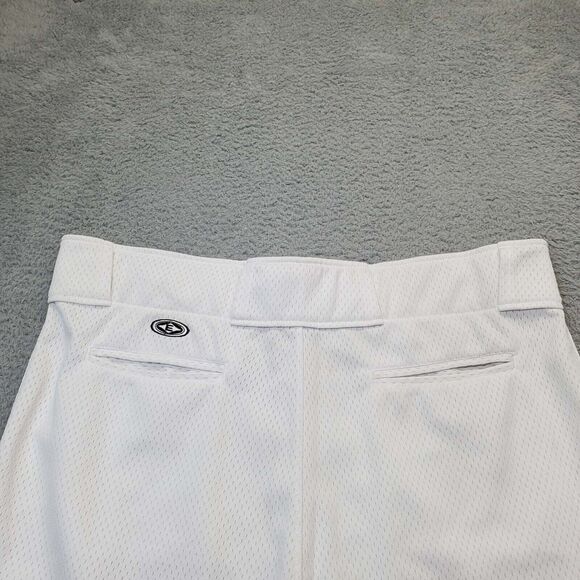 Easton Golf Shorts Men XL White Mesh Polyester Athletic Fit Super High Rise Logo - Picture 9 of 13